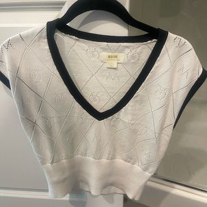 Cropped Argyle sweater from anthropology